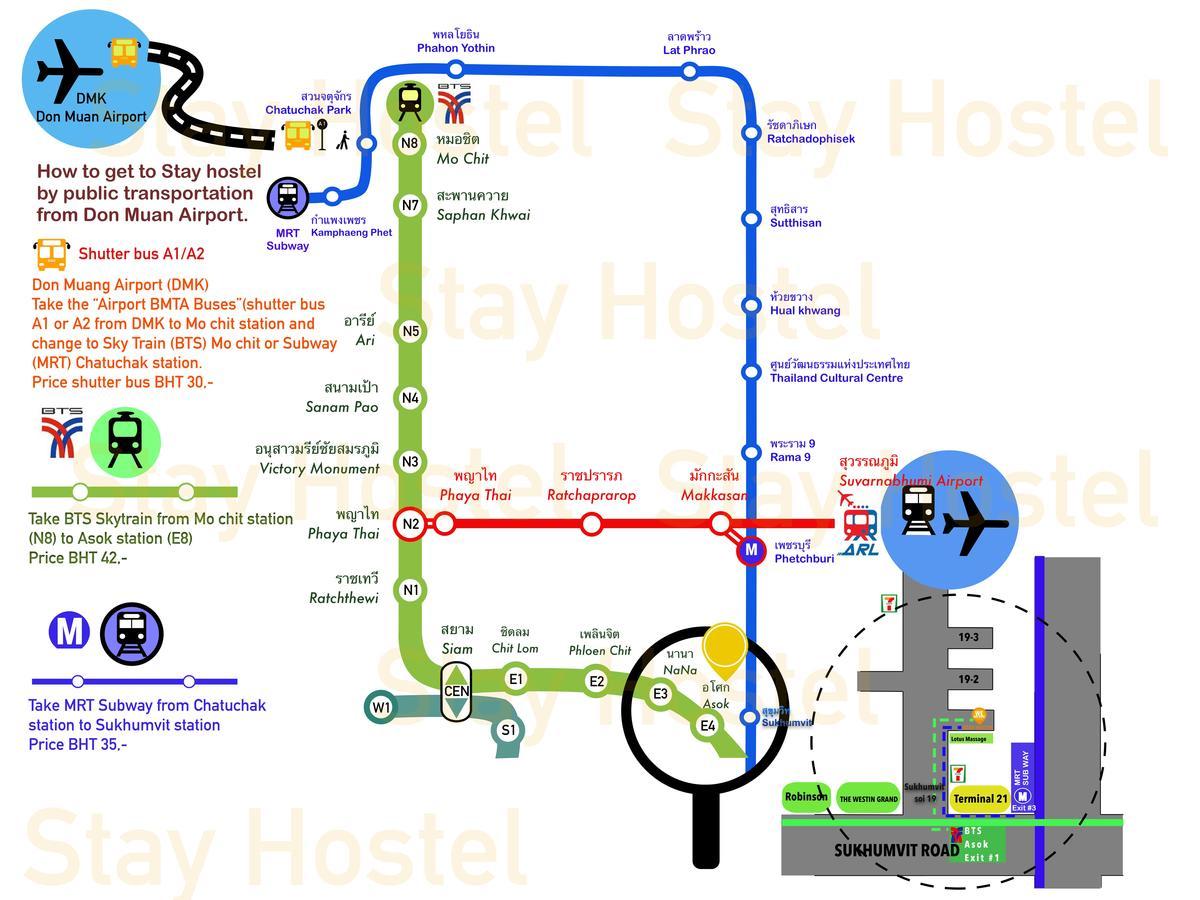 Stay Hostel Bangkok Esterno foto